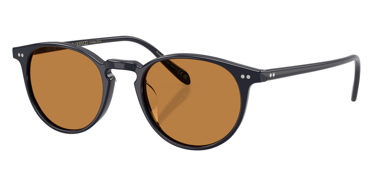Oliver Peoples® OV5004SU Round OV5004SU 177153 49 Sunglasses - Havana Indigo/Cognac 177153
