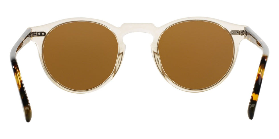 Oliver Peoples® Gregory Peck Sun OV5217S 1485W4 47 Sunglasses - Buff / Dark Tortoise Brown / Gold Mirrored MG