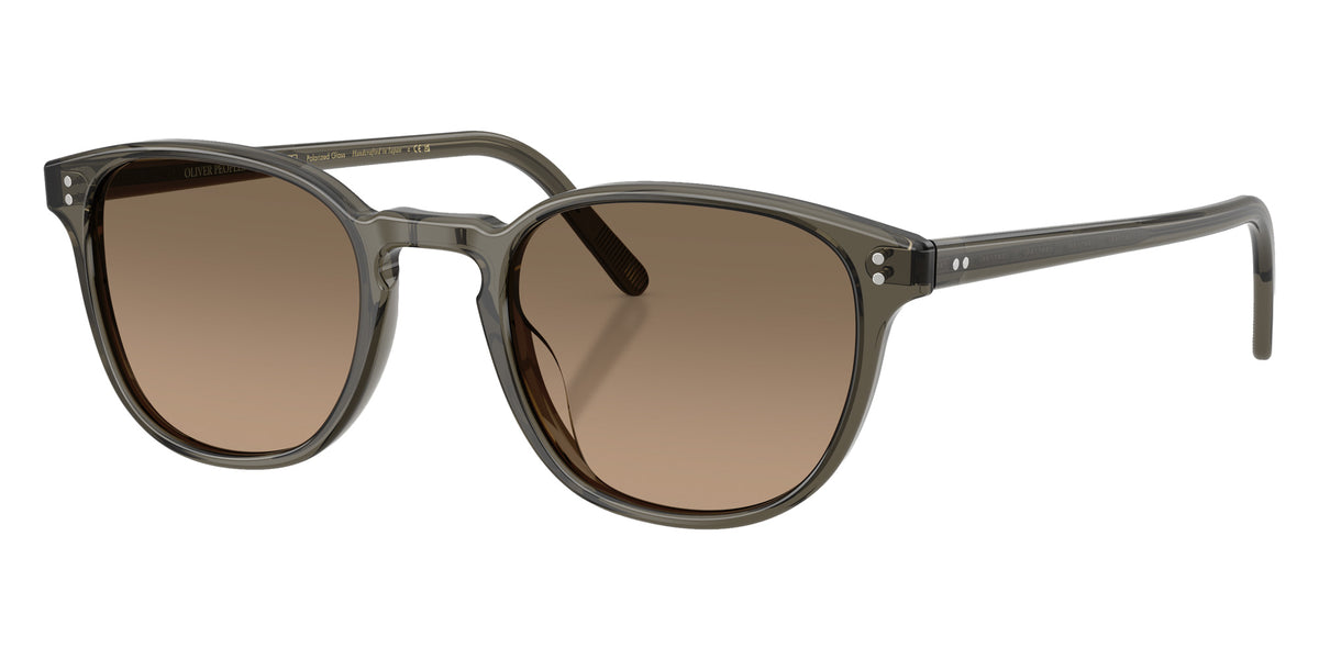 Oliver Peoples® OV5219S Square OV5219S 1820GN 49 Sunglasses - Inkwell/Sandstone Gradient Polarized 1820GN