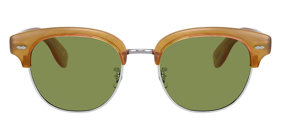 Oliver Peoples® Cary Grant 2 Sun - Semi-Matte Amber Tortoise / Green C