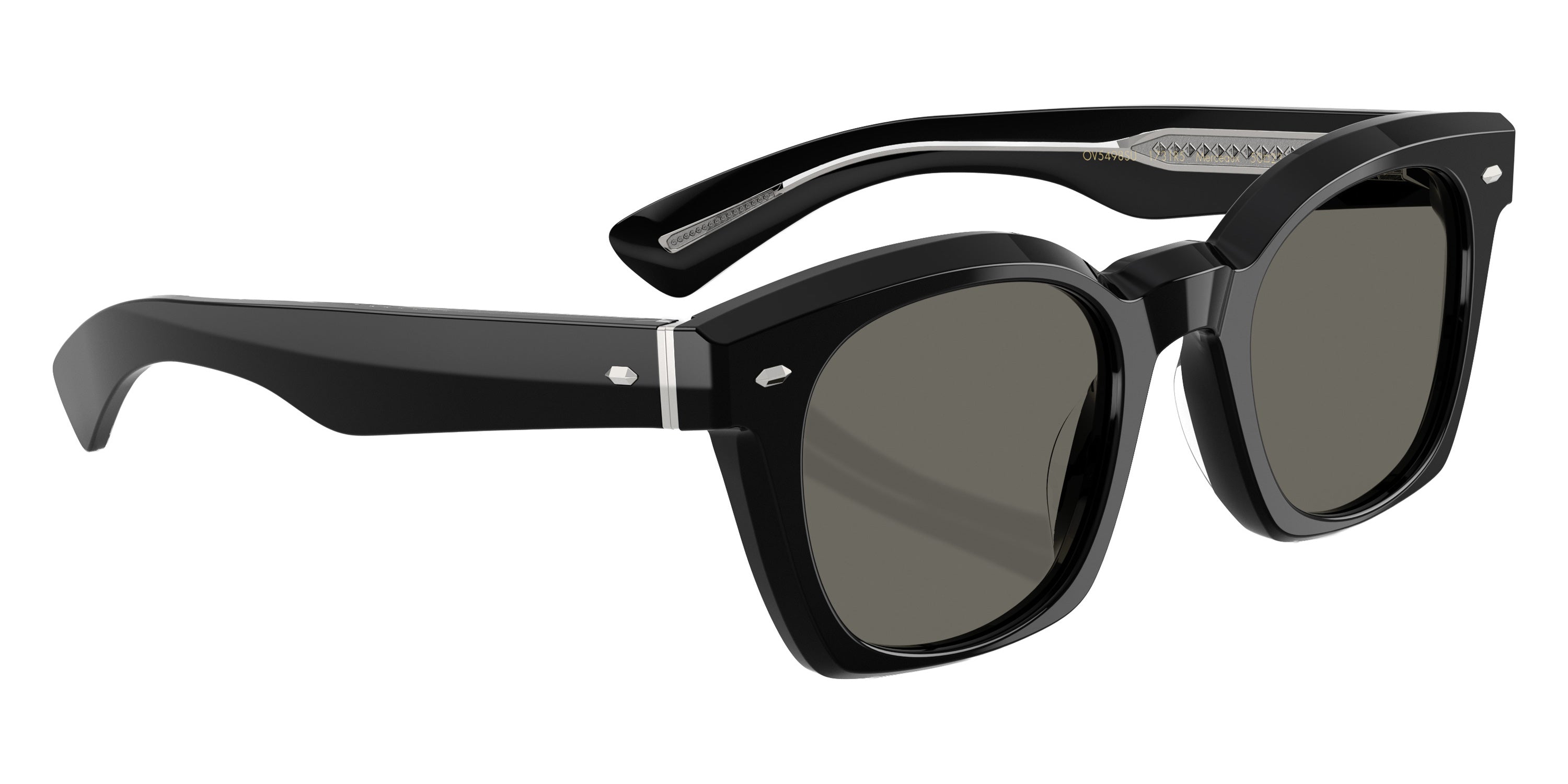 Oliver Peoples® Merceaux 18K OV5498SU 1731R5 50 Sunglasses - Black / Carbon Gray