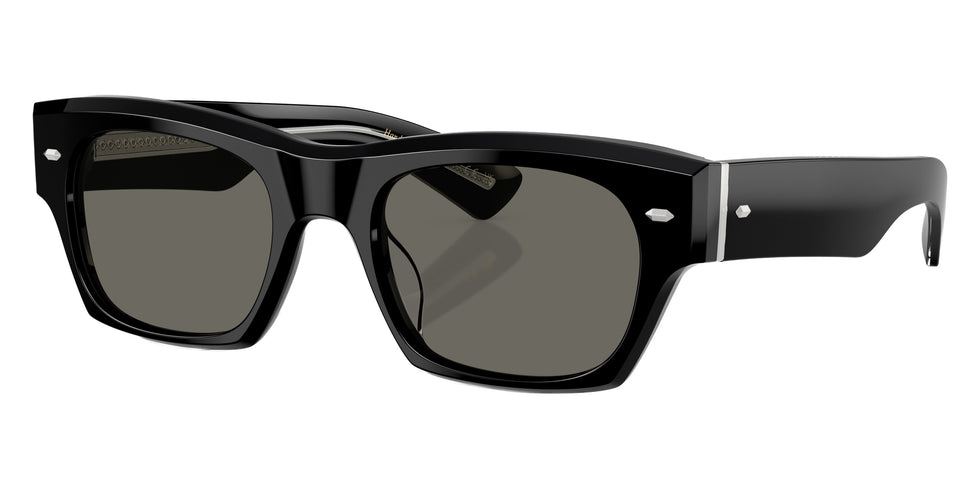Oliver Peoples® Kasdan 18K OV5514SU 1731R5 51 Sunglasses - Black / Carbon Gray
