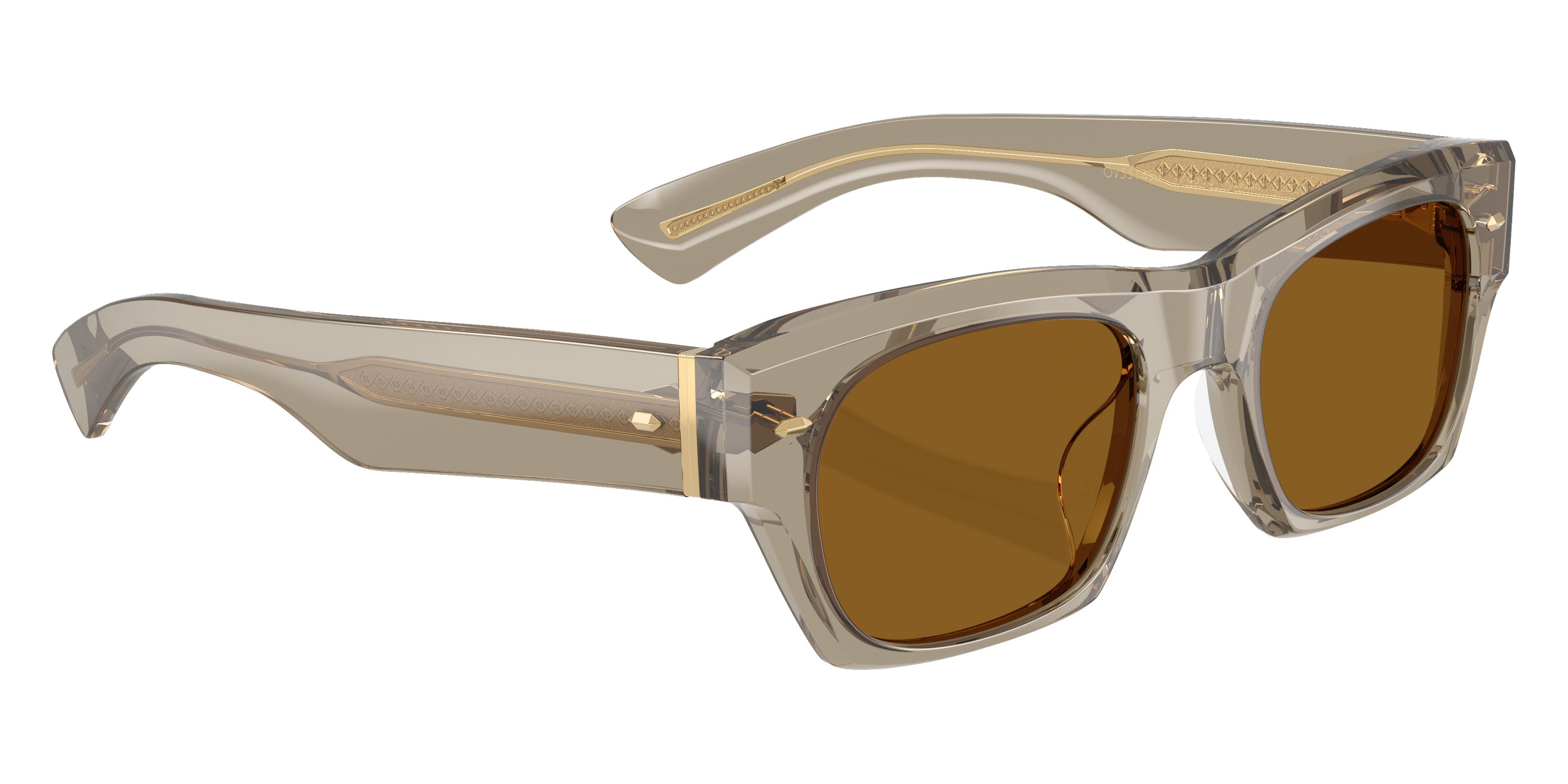Oliver Peoples® Kasdan 18K OV5514SU 174553 51 Sunglasses - Sencha / True Brown
