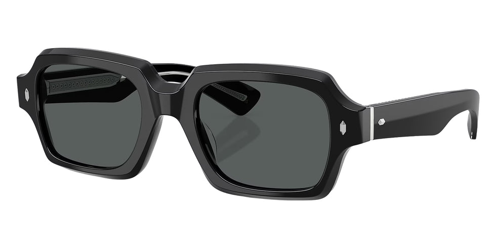 Oliver Peoples® Devaney 18k OV5539SU 1731P2 53 Sunglasses - Black / Midnight Express Polar