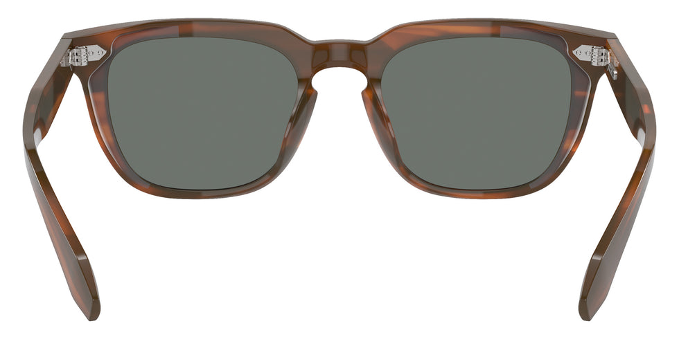 Oliver Peoples® OV5546SU Rectangle OV5546SU 1753W5 52 Sunglasses - Sycamore/Regal Blue Mirrored