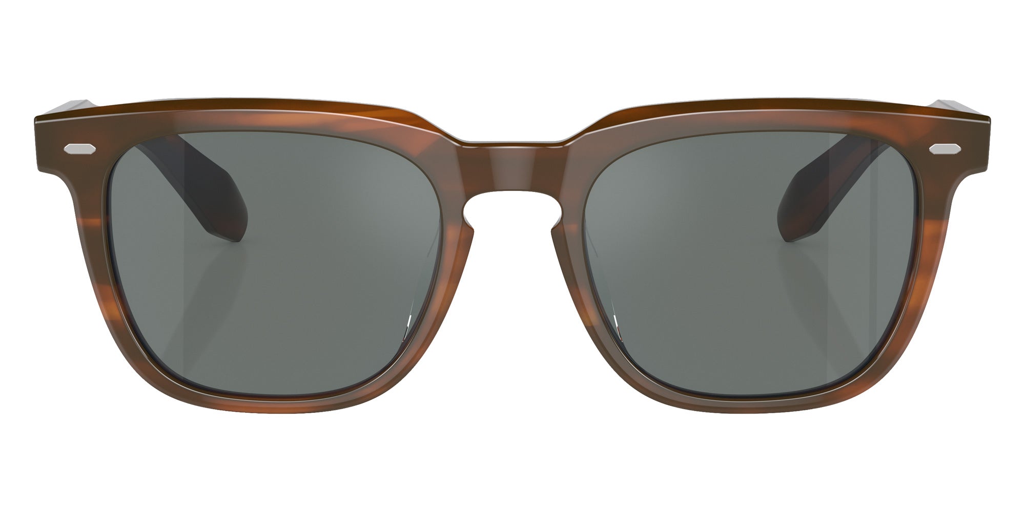 Oliver Peoples® OV5546SU Rectangle OV5546SU 1753W5 52 Sunglasses - Sycamore/Regal Blue Mirrored