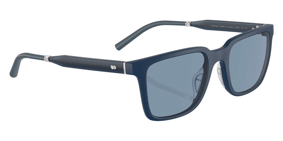 Oliver Peoples® Mr. Federer Sun OV5553SU 700380 55 Sunglasses - Semi-Matte Blue Ash / Marine