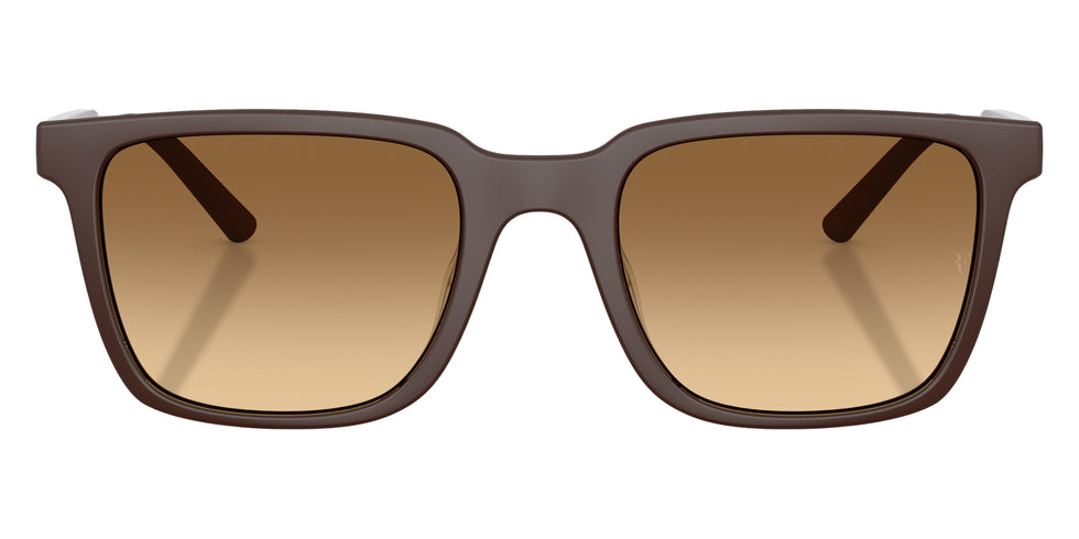 Oliver Peoples® Mr. Federer Sun OV5553SU 701013 52 Sunglasses - Semi-Matte Dark Brown / Saddle Gradient Wash to Dark Transitions