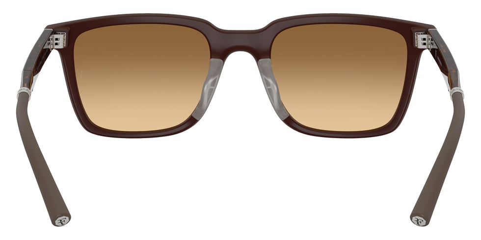 Oliver Peoples® Mr. Federer Sun OV5553SU 701013 52 Sunglasses - Semi-Matte Dark Brown / Saddle Gradient Wash to Dark Transitions