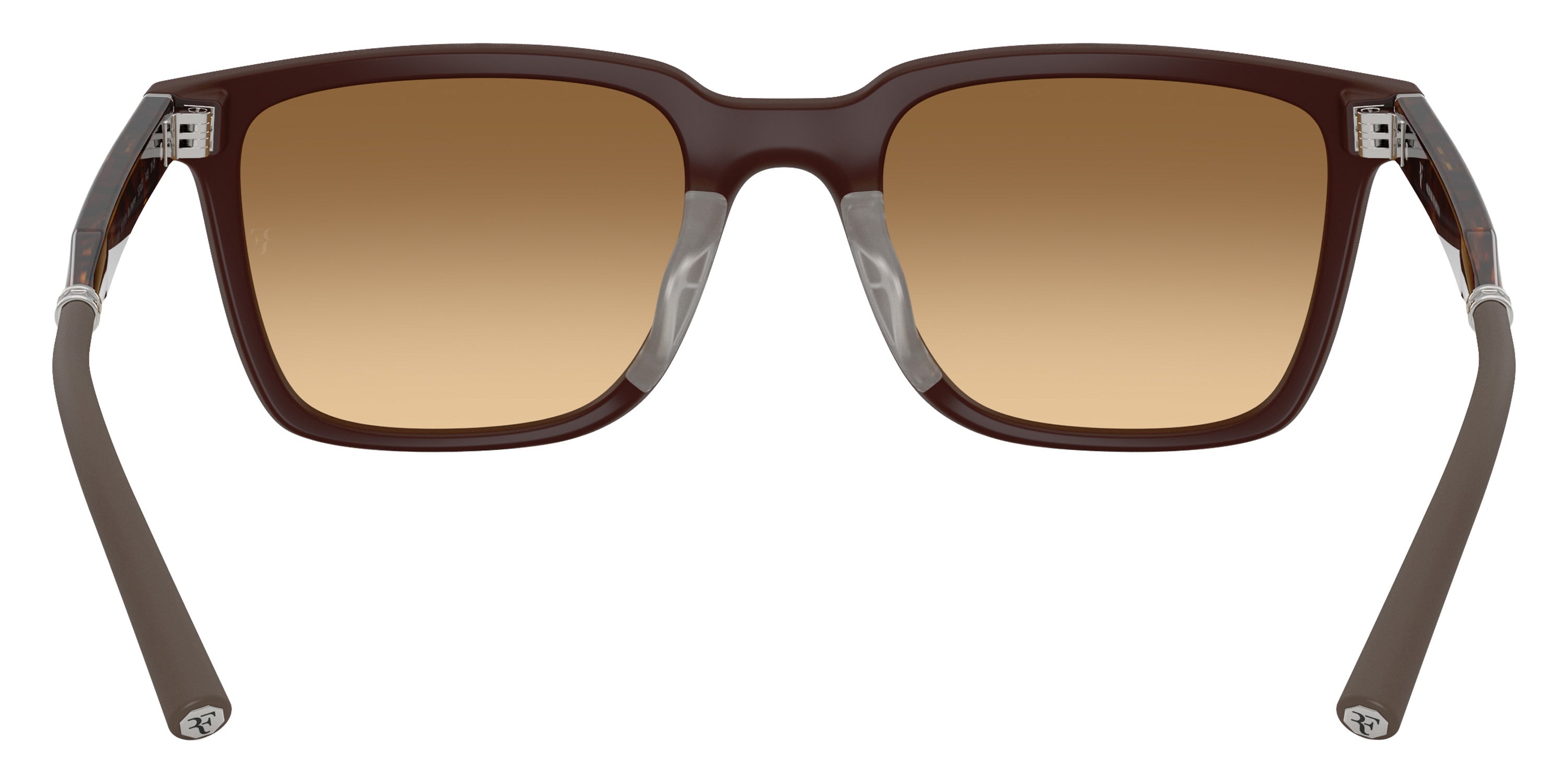 Oliver Peoples® Mr. Federer Sun OV5553SU 701013 52 Sunglasses - Semi-Matte Dark Brown / Saddle Gradient Wash to Dark Transitions