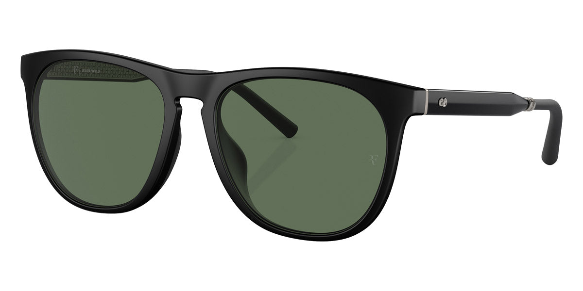Oliver Peoples® R-1 OV5554SU 70019A 55 Sunglasses - Semi-Matte Black/Crystal Silver / G-15 Polarized