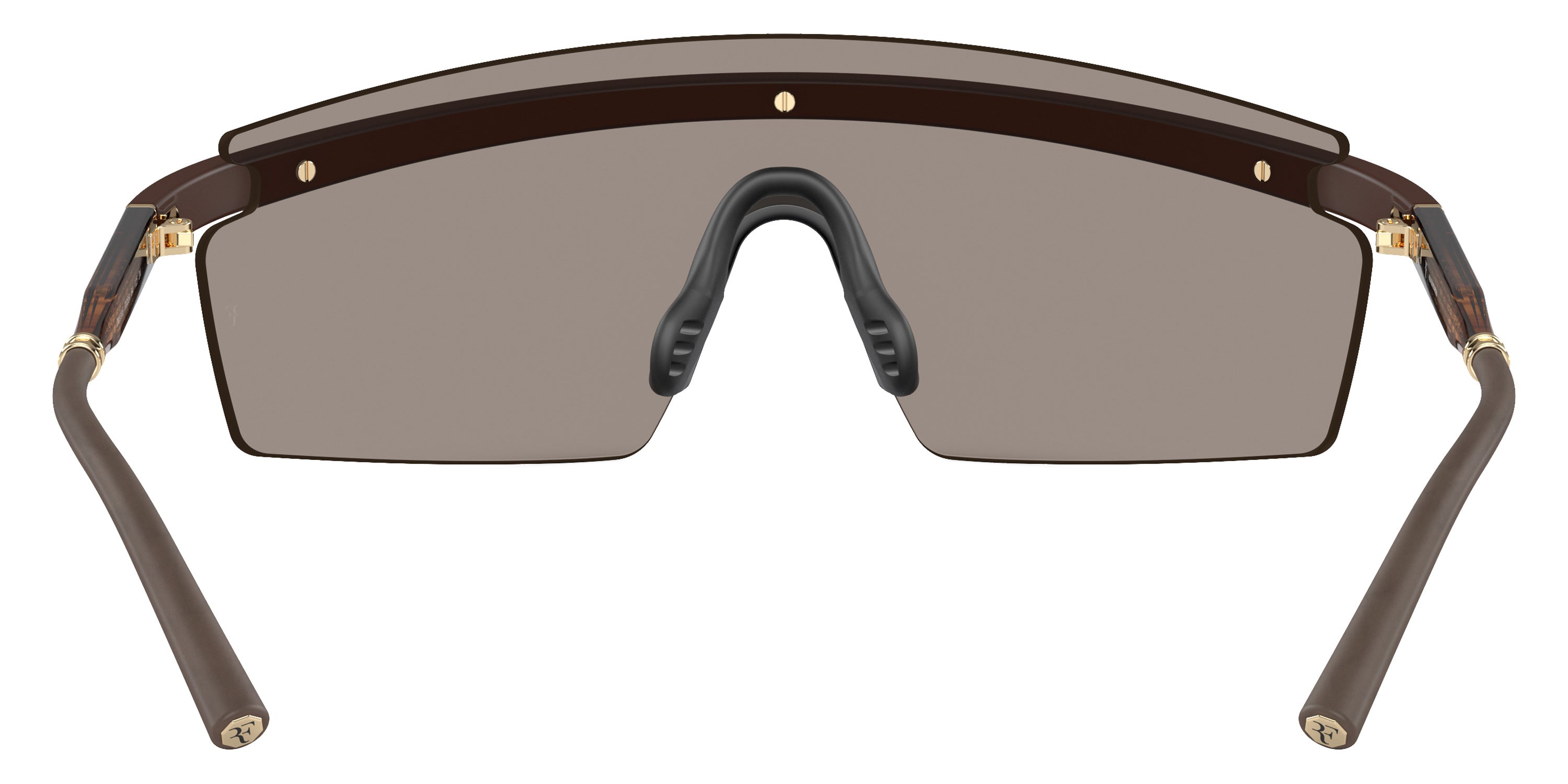 Oliver Peoples® R-4 OV5556S 70055A 35 Sunglasses - Semi-Matte Umber/Cortado Gold / Desert Flash Mirrored