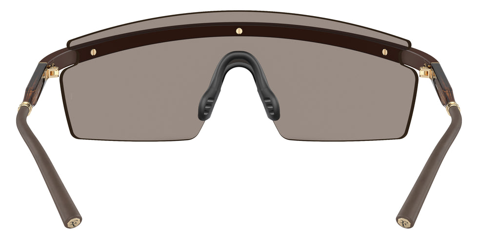 Oliver Peoples® R-4 OV5556S 70055A 35 Sunglasses - Semi-Matte Umber/Cortado Gold / Desert Flash Mirrored