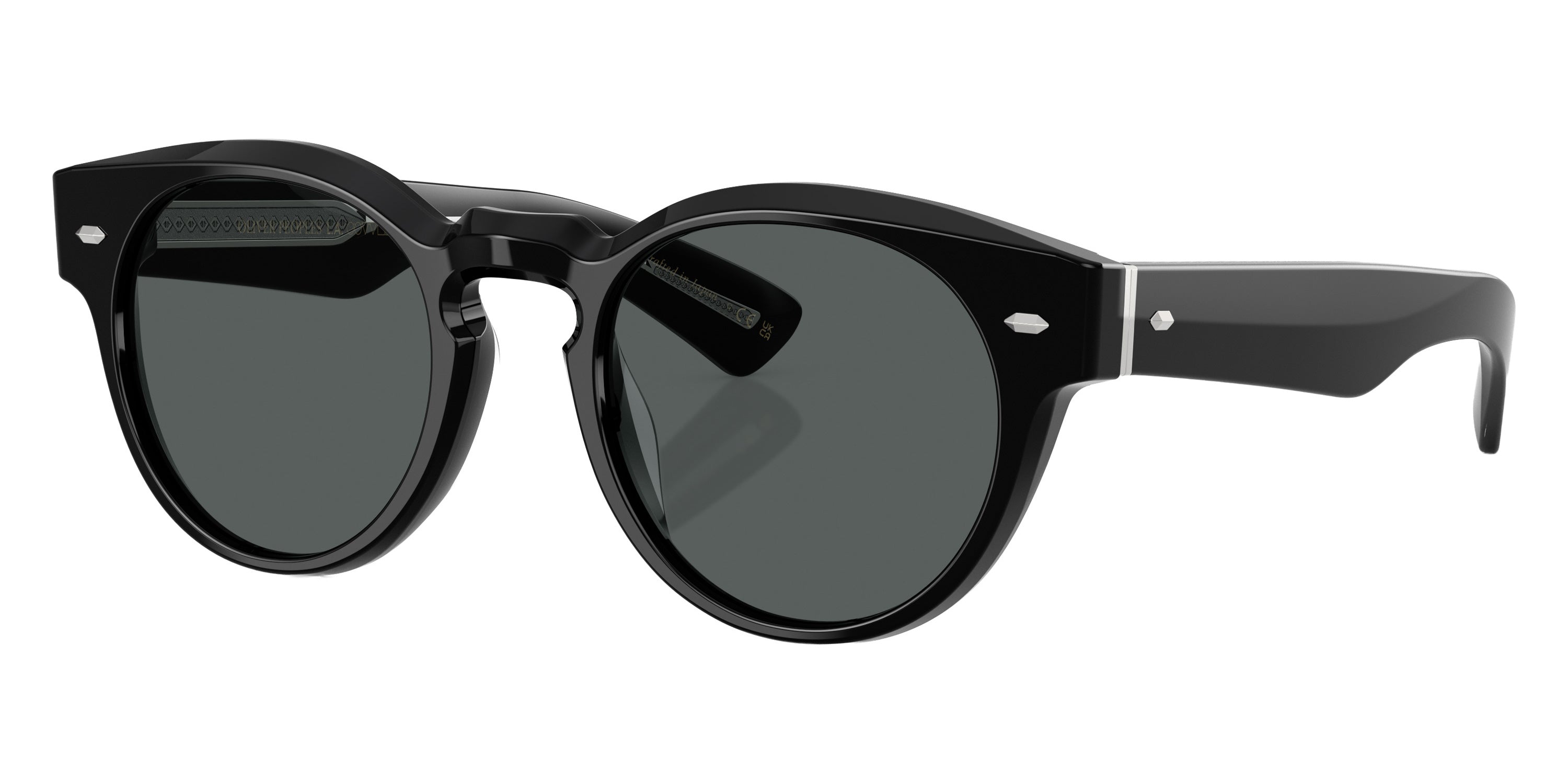 Oliver Peoples® Hayton 18k OV5571SU 1731P2 49 Sunglasses - Pure Black / Midnight Express Polarized