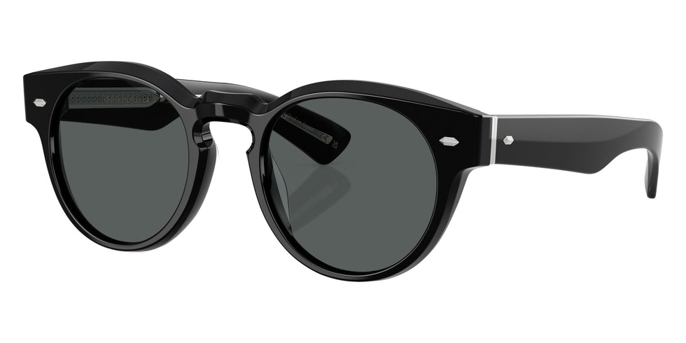Oliver Peoples® Hayton 18k OV5571SU 1731P2 49 Sunglasses - Pure Black / Midnight Express Polarized