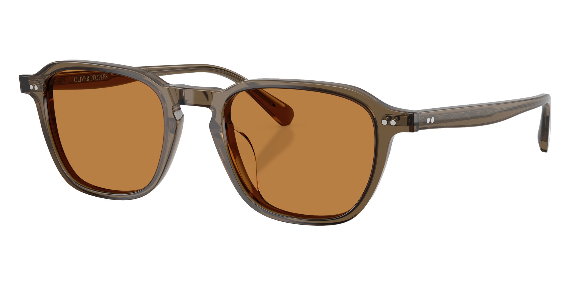Oliver Peoples® OV5598SU Geometric OV5598SU 178453 50 Sunglasses - Hazel/Cognac 178453