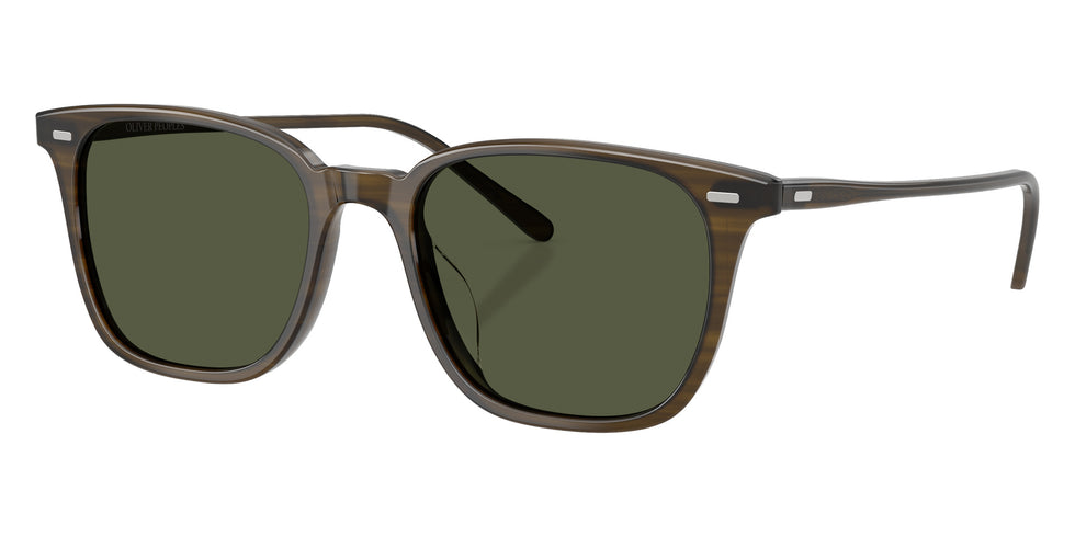 Oliver Peoples® OV5614SU Square OV5614SU 182152 52 Sunglasses - Olivewood/G-15 182152