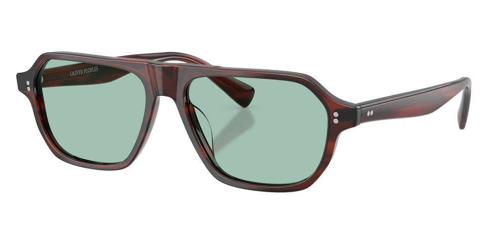 Oliver Peoples® OV5616U Geometric OV5616U 1818 56 Eyeglasses - Morado Tortoise/Demo Lens Sea Green 1818