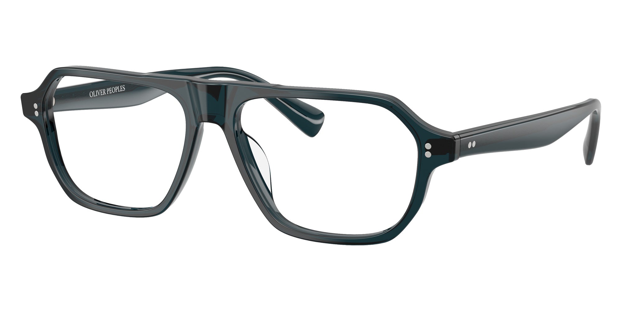 Oliver Peoples® OV5616U Geometric OV5616U 1819 56 Eyeglasses - Midnight Teal 1819