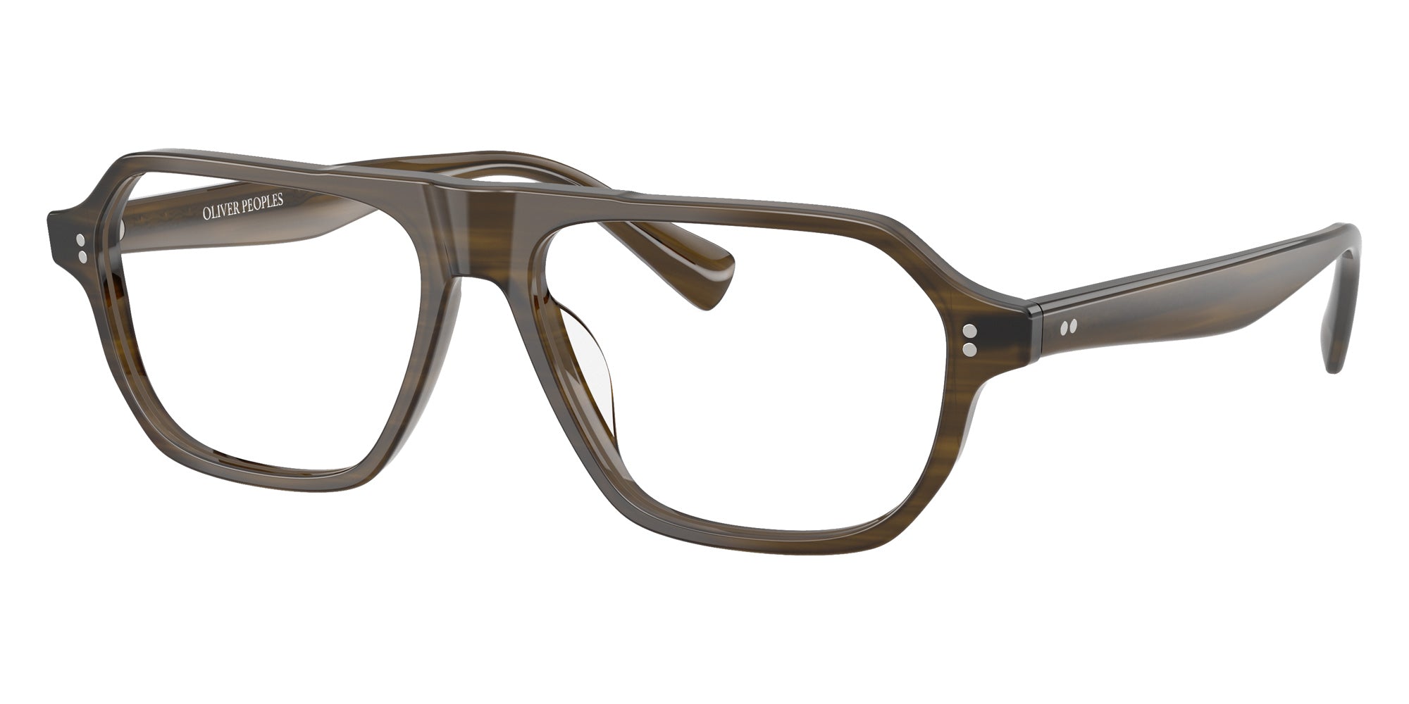 Oliver Peoples® OV5616U Geometric OV5616U 1821 56 Eyeglasses - Olivewood 1821
