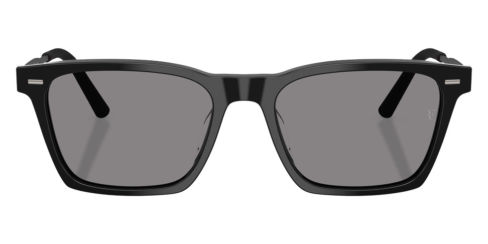Oliver Peoples® OV5624SU Rectangle OV5624SU 100527 54 Sunglasses - Black/Iron Wash to Dark Photochromic Polarized 100527