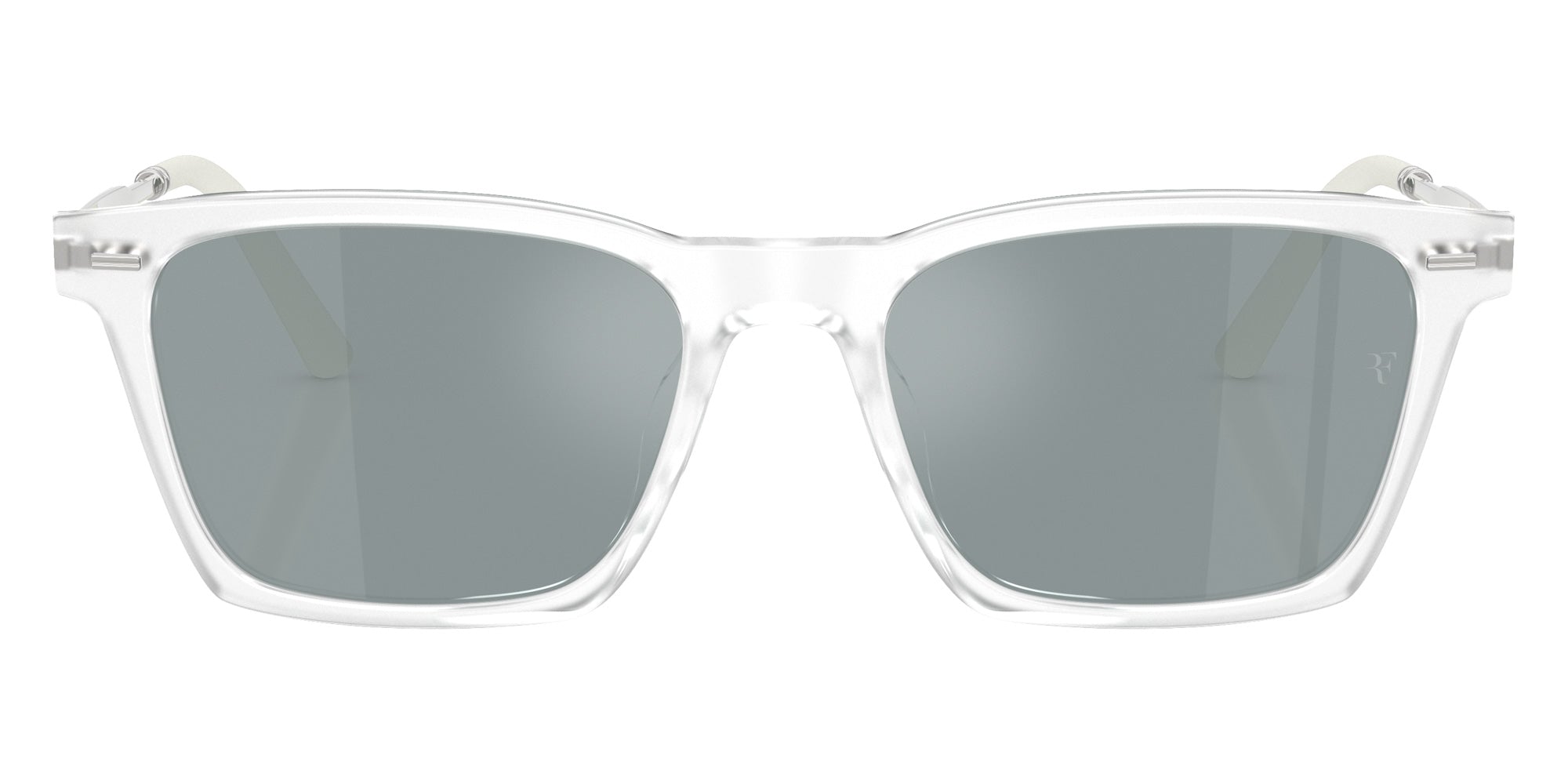 Oliver Peoples® OV5624SU Rectangle OV5624SU 11286G 54 Sunglasses - Crystal/Gray Flash Mirrored Polarized 11286G