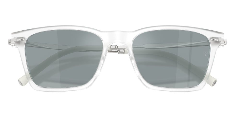 Oliver Peoples® OV5624SU Rectangle OV5624SU 11286G 54 Sunglasses - Crystal/Gray Flash Mirrored Polarized 11286G
