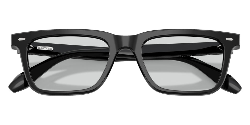 Oliver Peoples® OV5628U Rectangle OV5628U 1731 52 Eyeglasses - Black/Demo Lens Silver Mist 1731