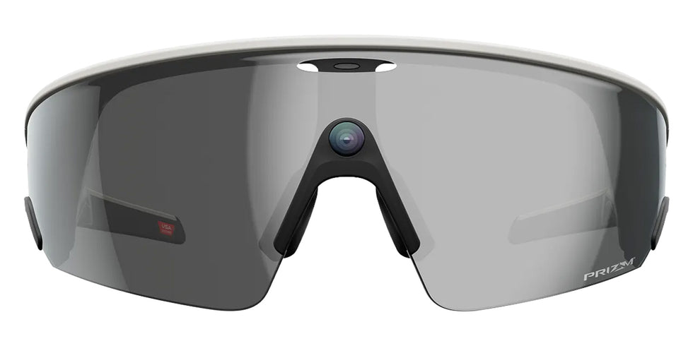 Oakley® Meta OW8001 Vanguard - Matte White/Prizm Black Mirrored Sunglasses