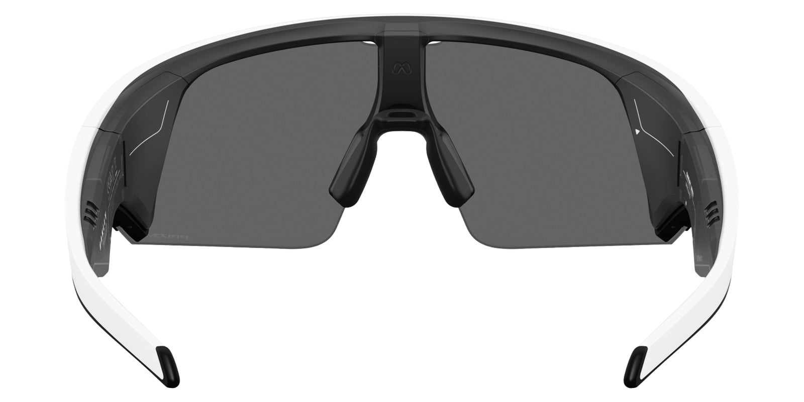 Oakley® Meta OW8001 Vanguard - Matte White/Prizm Black Mirrored Sunglasses