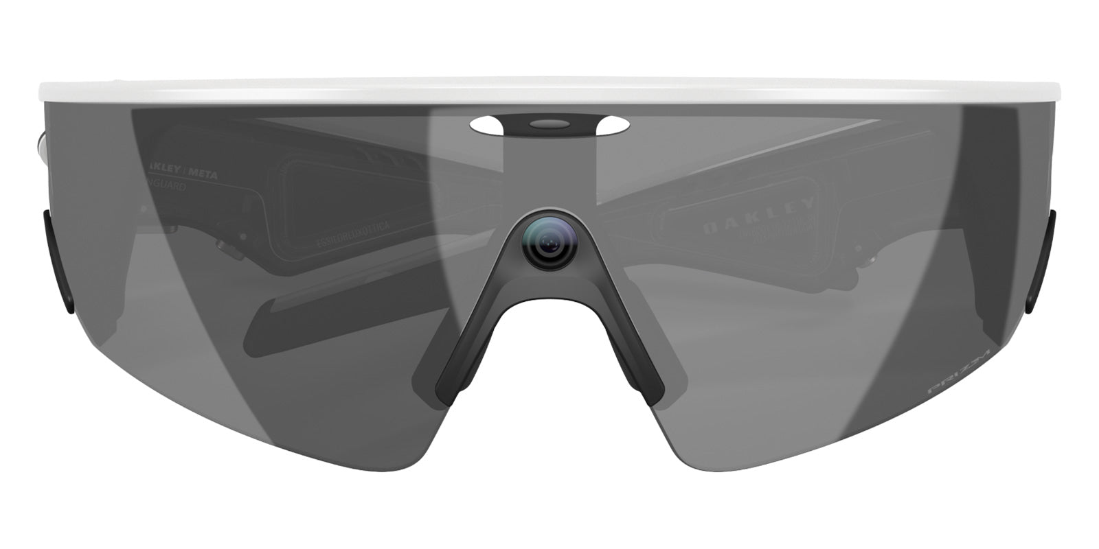 Oakley® Meta OW8001 Vanguard - Matte White/Prizm Black Mirrored Sunglasses