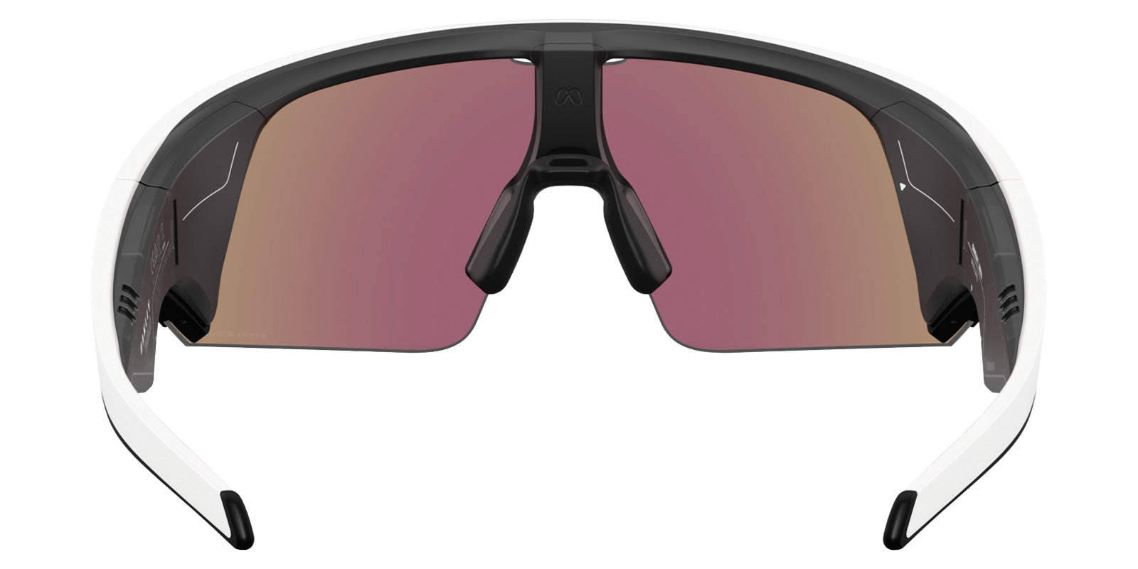 Oakley® Meta OW8001 Vanguard - Matte White/Prizm Sapphire Mirrored Sunglasses