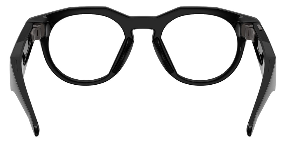 Oakley® Meta OW8002 HSTN - Polished Black/Clear to Amethyst Transitions AR Sunglasses