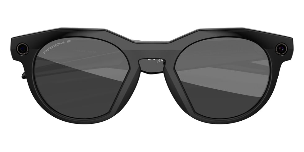 Oakley® Meta OW8002 HSTN - Polished Black/Prizm Black Polarized Mirrored Sunglasses