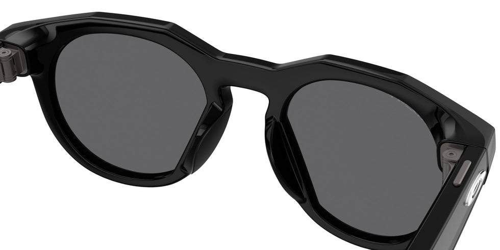 Oakley® Meta OW8002 HSTN - Polished Black/Prizm Black Polarized Mirrored Sunglasses