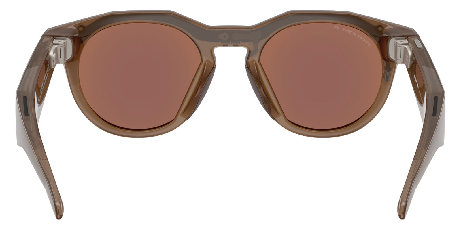 Oakley® Meta OW8002 HSTN - Polished Brown Smoke/Prizm Deep Water Polarized Sunglasses