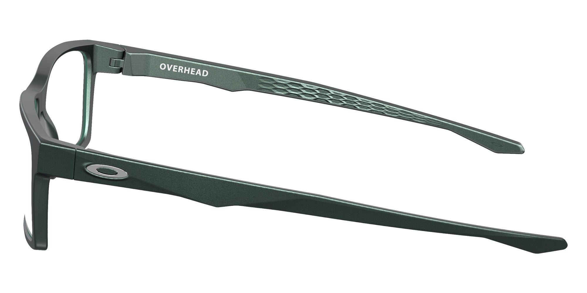 Oakley® OX8060 OVERHEAD OX8060 806004 53 Eyeglasses - Matte Dark Silver/Blue Colorshift 806004