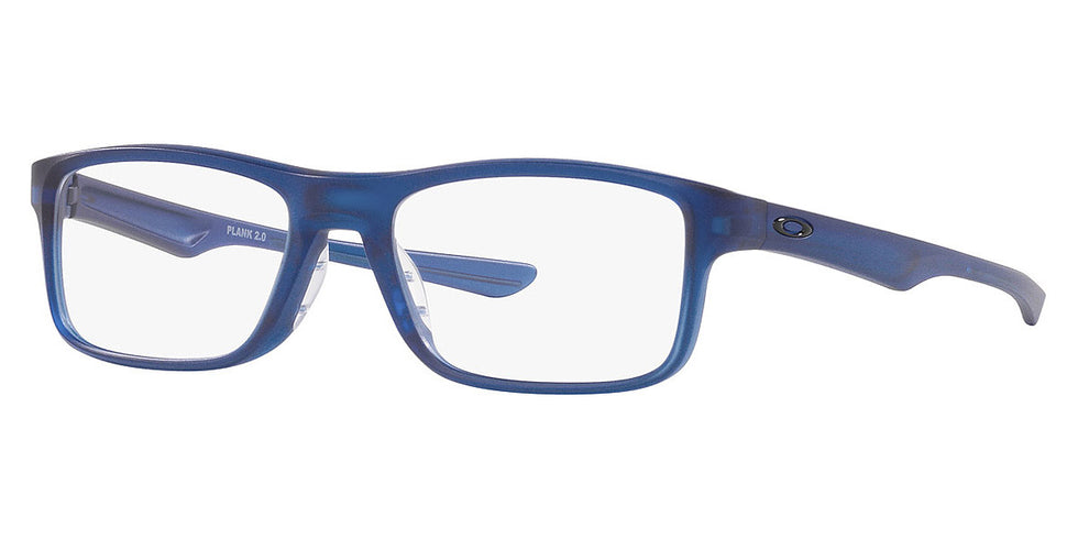 Oakley® OX8081 Plank 2.0 OX8081 808116 51 - Matte Translucent Blue Eyeglasses