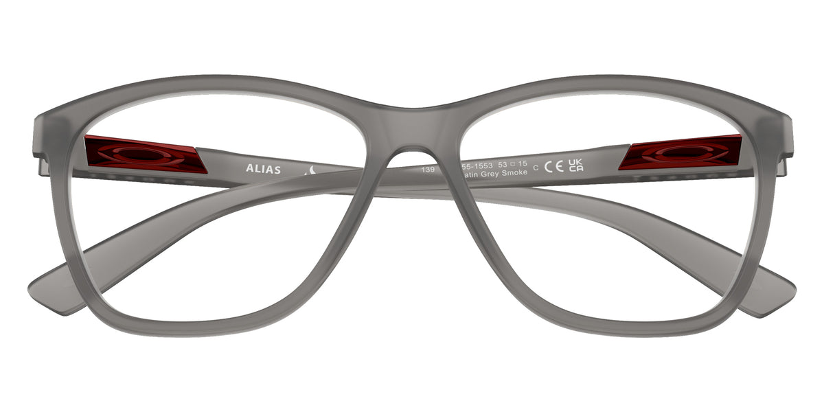 Oakley® OX8155 ALIAS Eyeglasses - Satin Grey Smoke