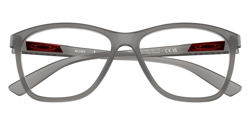 Oakley® OX8155 ALIAS Eyeglasses - Satin Grey Smoke