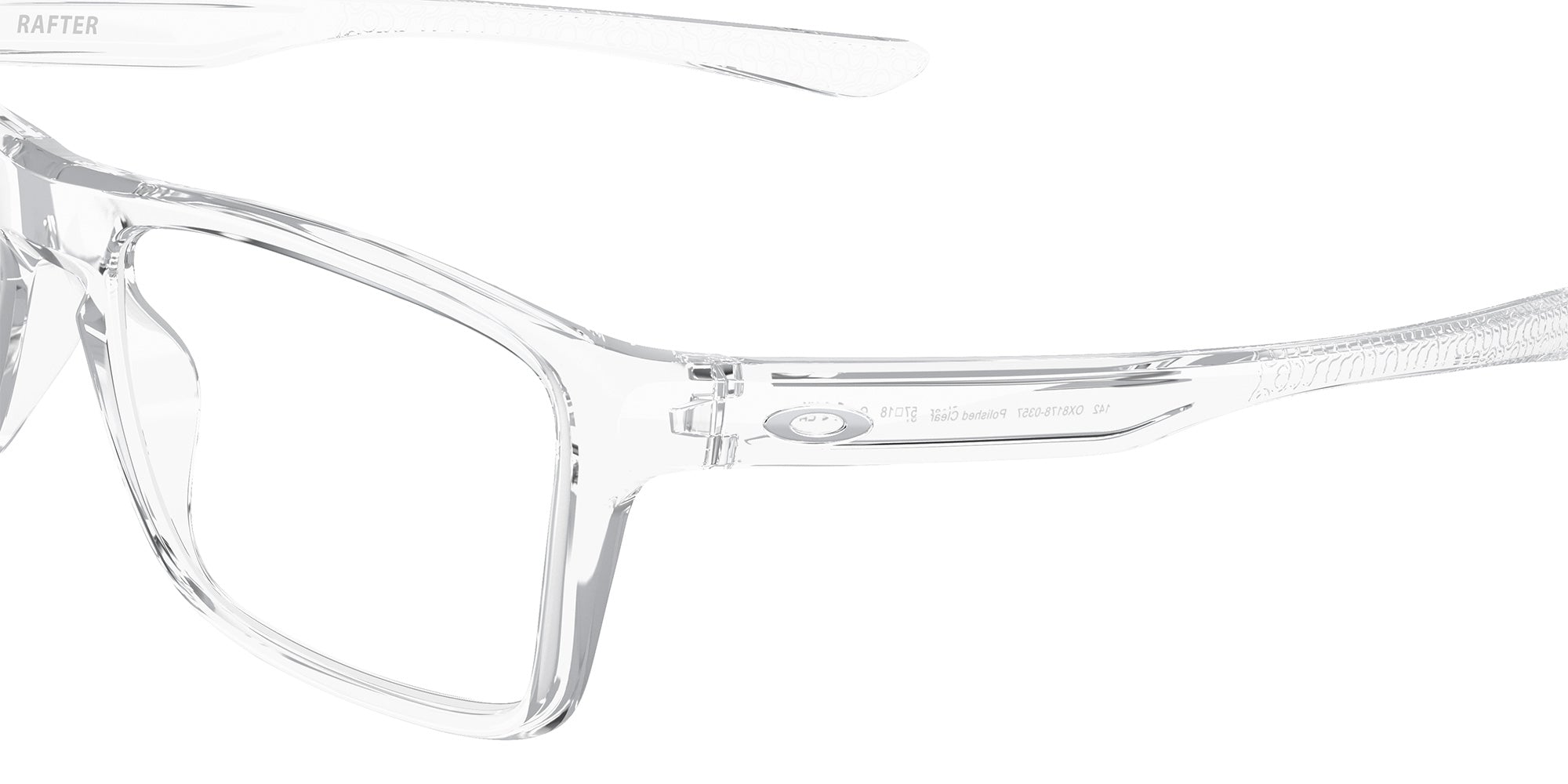 Oakley® OX8178 RAFTER OX8178 817803 53 Eyeglasses - Polished Clear 817803