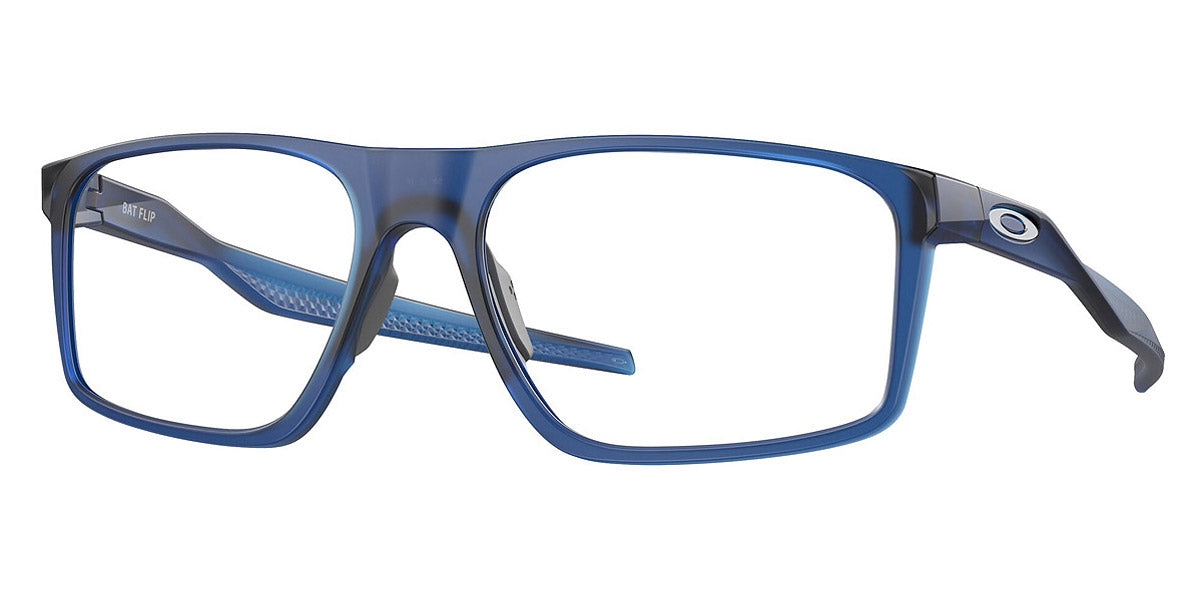 Oakley® OX8183 BAT FLIP OX8183 818303 54 Eyeglasses - Matte Transparent Blue 818303
