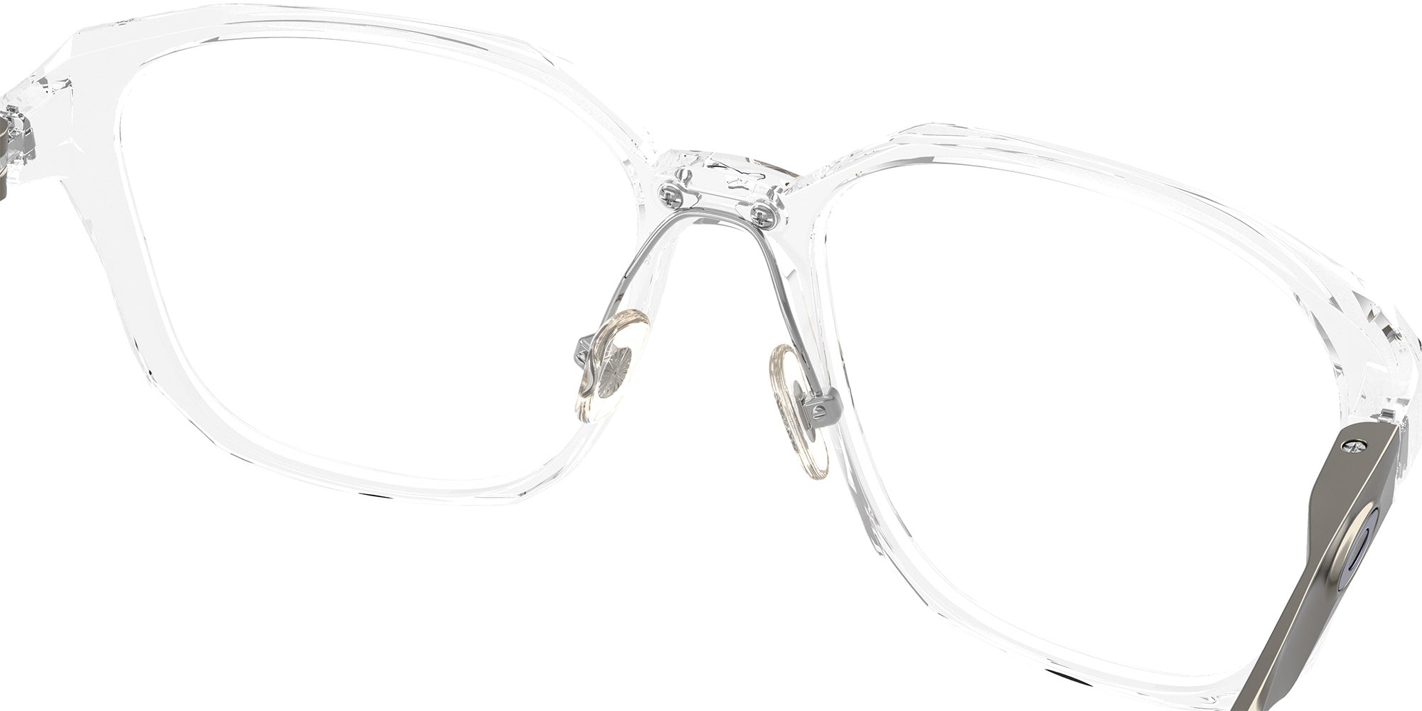 Oakley® OX8193 SLENDER OX8193 819303 59 Eyeglasses - Matte Gunmetal/Polished Clear