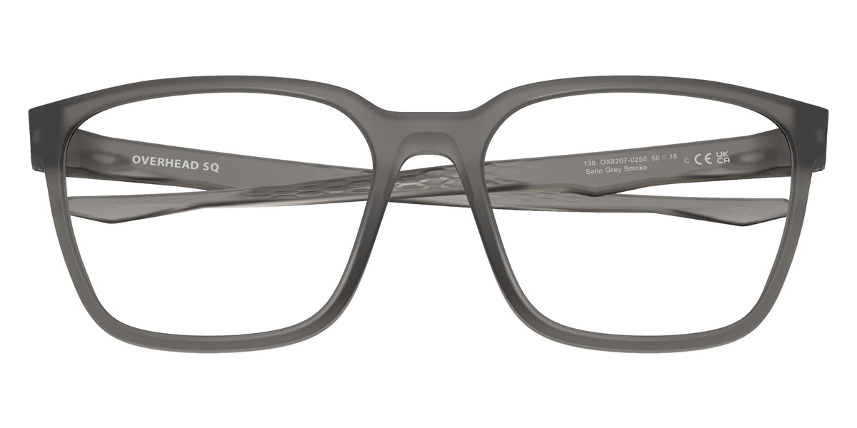 Oakley® OX8207 OVERHEAD SQ Eyeglasses - Satin Grey Smoke