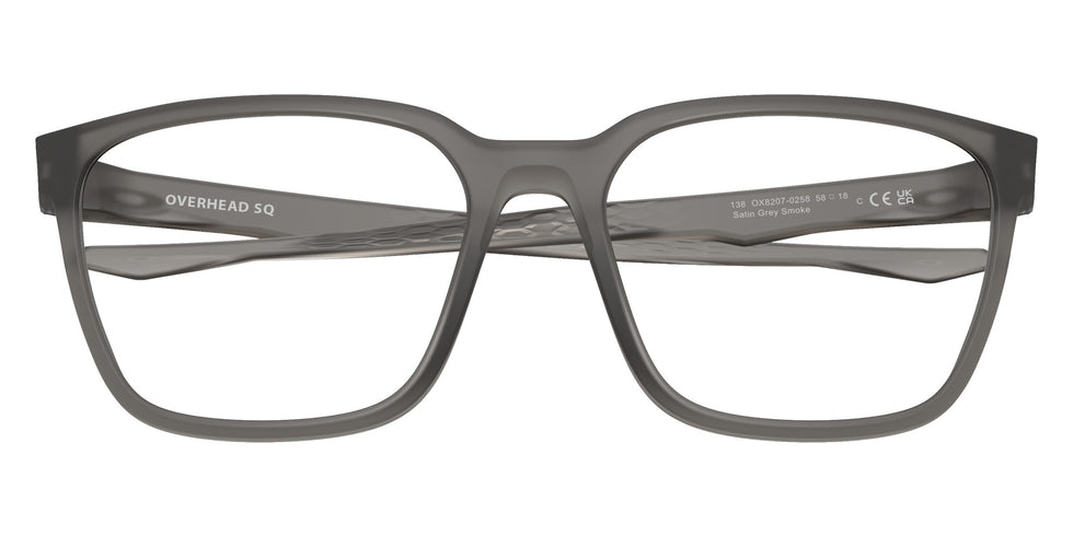 Oakley® OX8207 OVERHEAD SQ Eyeglasses - Satin Grey Smoke