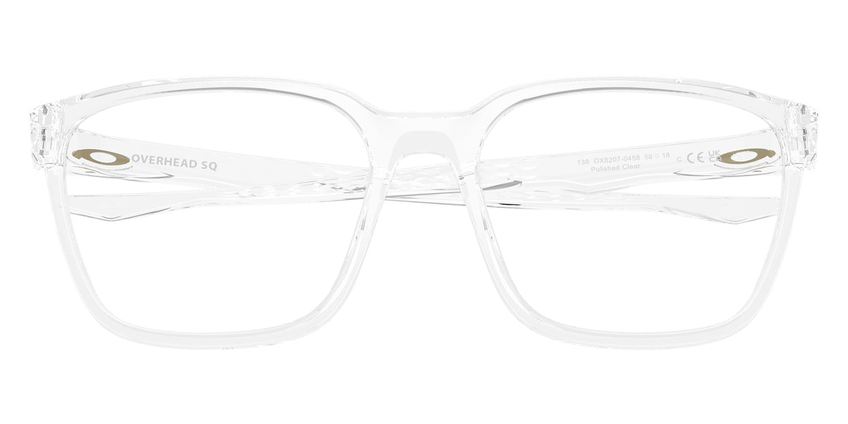 Oakley® OX8207 OVERHEAD SQ Eyeglasses - Matte Transparent Abyss