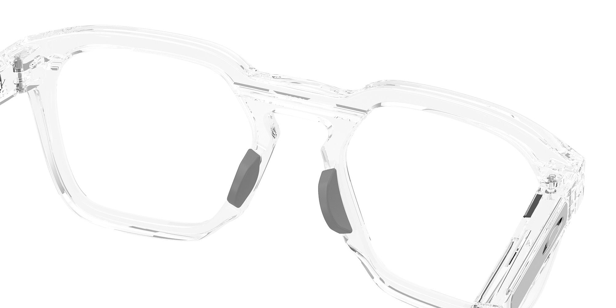 Oakley® OX8208 HSTN SQ RX OX8208 820802 52 Eyeglasses - Polished Clear 820802