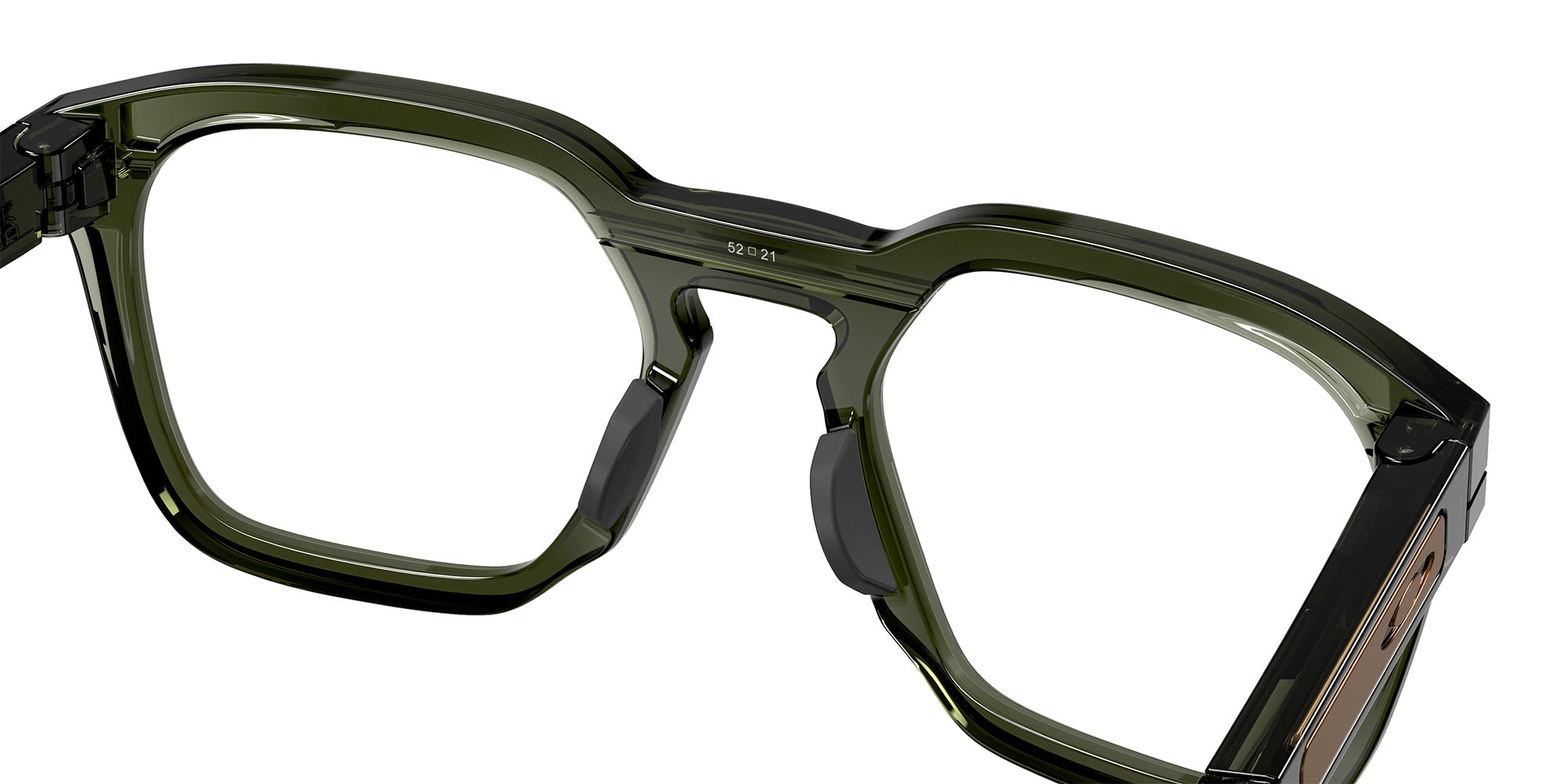 Oakley® OX8208 HSTN SQ RX OX8208 820803 52 Eyeglasses - Olive Ink 820803