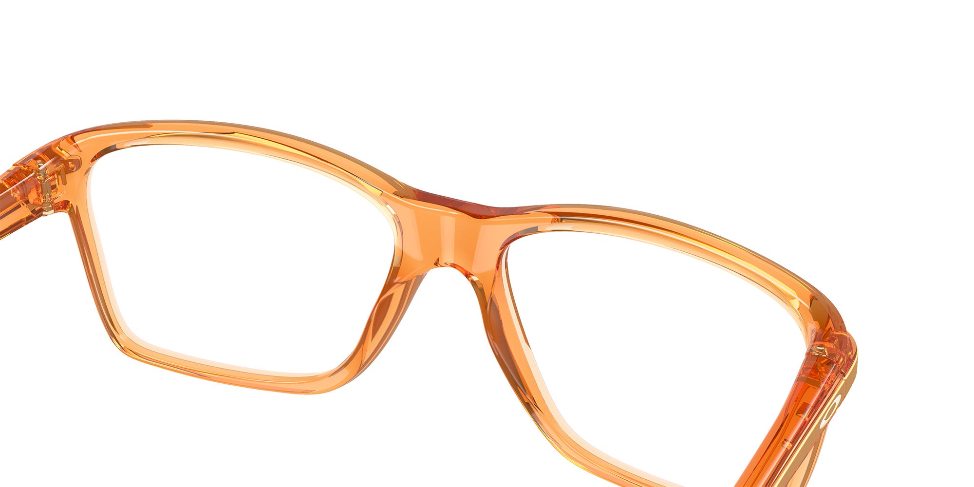 Oakley® OY8010 CARTWHEEL OY8010 801009 49 Eyeglasses - Polished Transparent Ginger