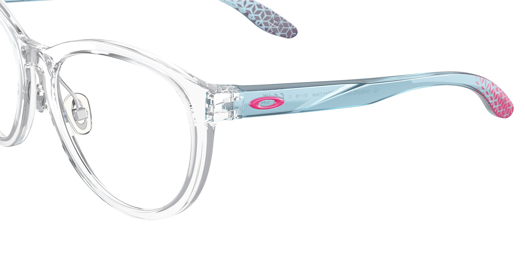 Oakley® OY8027D AGLOW OY8027D 802703 49 Eyeglasses - Polished Clear